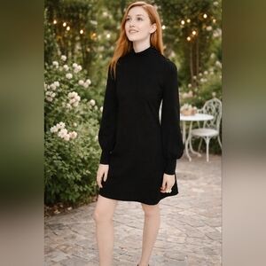 Kate Spade Black Mockneck Ponte Dress | NWT | Size 1 (Fits Like Large)